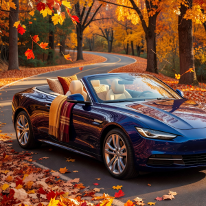 Real convertible car style for seasonal interior and exterior detailing