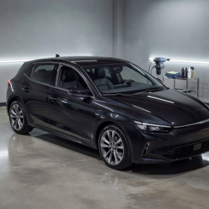Real hatchback car suitable for professional exterior and interior detailing